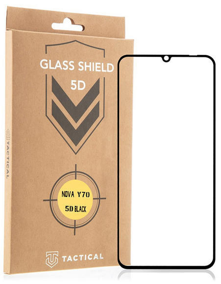 Tactical Glass 5D Huawei Nova Y70, Black