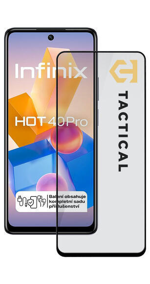 Tactical Glass 5D Infinix Hot 40 Pro, Black1