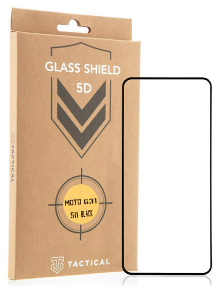 Tactical Glass 5D Motorola G31, Black