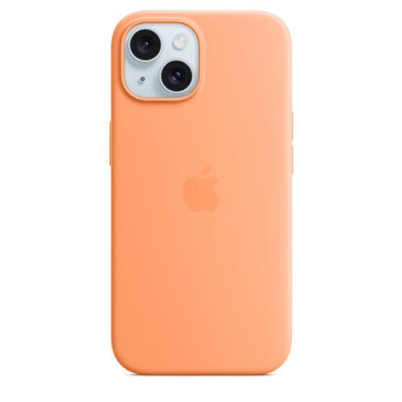 iPhone 15 Silicone Case MagSafe Orange Sorbet1