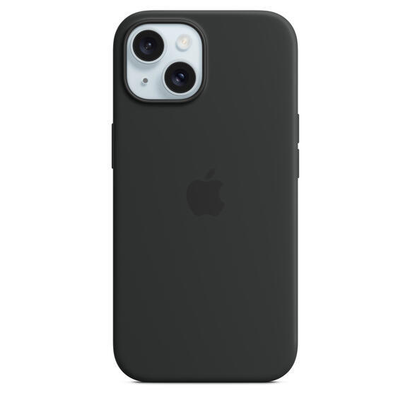 iPhone 15 Silicone Case MagSafe Black1