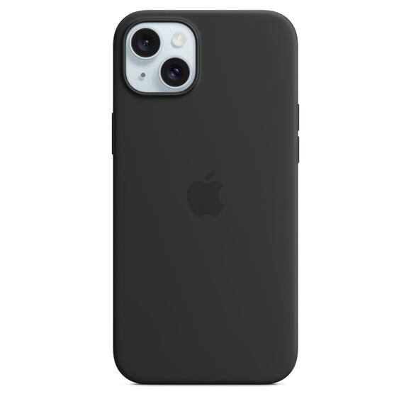 iPhone 15 Plus Silicone Case MagSafe Black1