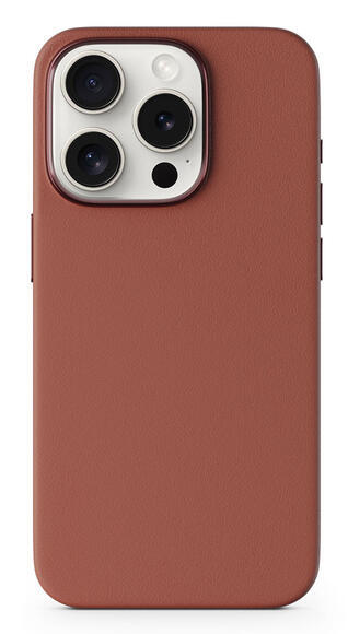 Epico Mag+ Leather Case iPhone 15 Pro Brown1