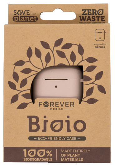 Forever Bioio pouzdro pro Apple AirPods 1/2,růžové