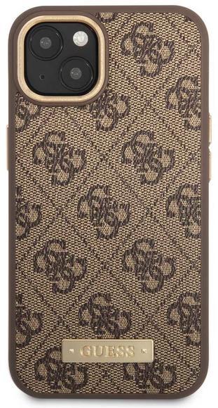 Guess PU 4G MagSafe Case iPhone 14 Plus, Brown1