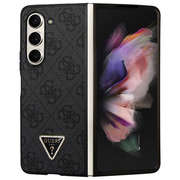 Guess Leather Triangle Case Galaxy Z Fold 5, Grey1