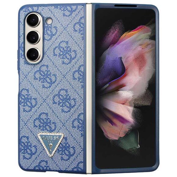 Guess Leather Triangle Case Galaxy Z Fold 5, Blue1