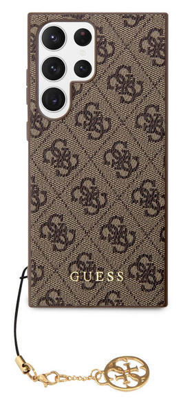 Guess Charms Hard Case 4G Samsung S23 Ultra, Brown1
