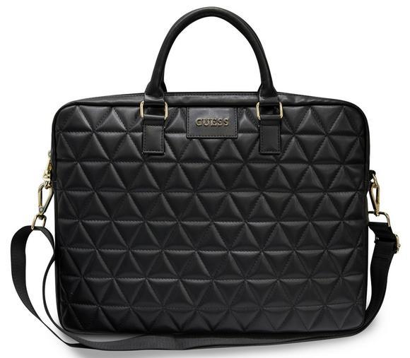 Guess Quilted Computer Bag do velikosti 15", Black1