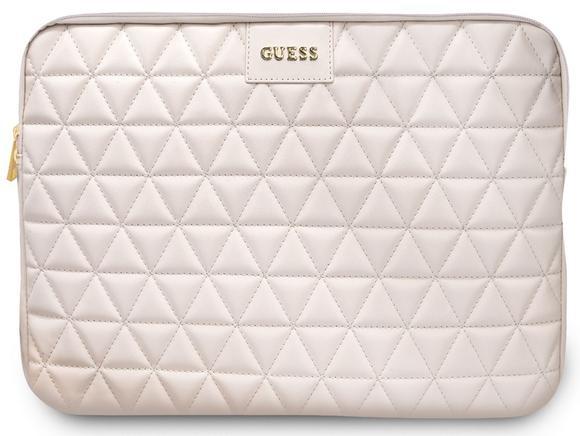 Guess Quilted Computer Sleeve do velikosti 13",PNK1