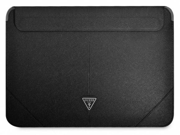 Guess Saffiano Triangle Logo Sleeve 13/14", Black1