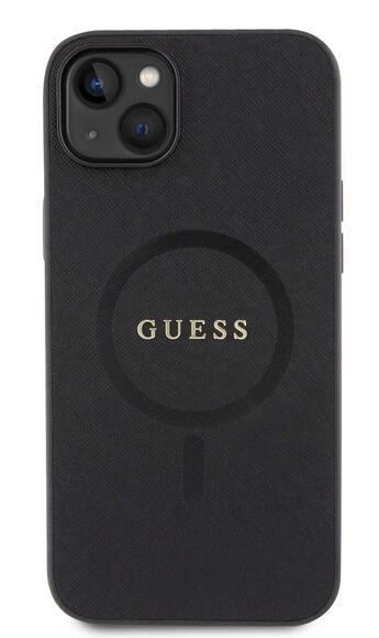 Guess Saffiano MagSafe kryt iPhone 15, Black1