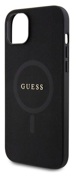 Guess Saffiano MagSafe kryt iPhone 15 Plus, Black1