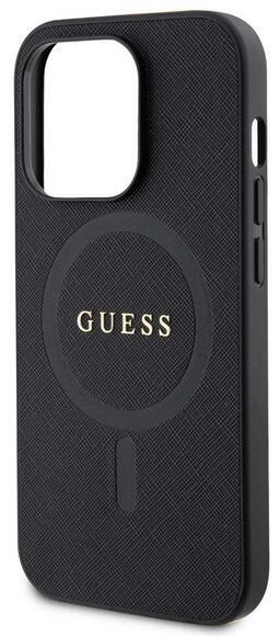 Guess Saffiano MagSafe kryt iPhone 15 Pro Max,Blac1