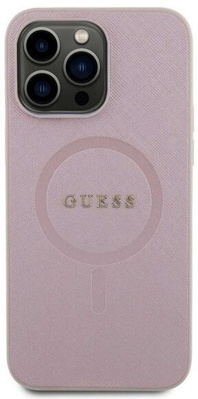 Guess Saffiano MagSafe kryt iPhone 15 Pro Max,Pink1