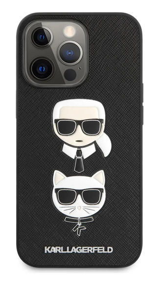 Karl Lagerfeld Saffiano Case iPhone 13 Pro, Black1