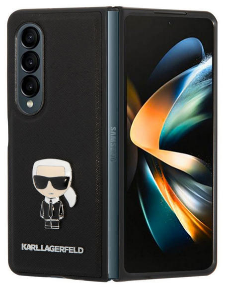 Karl Lagerfeld Saffiano Case Galaxy Z Fold 4,Black1