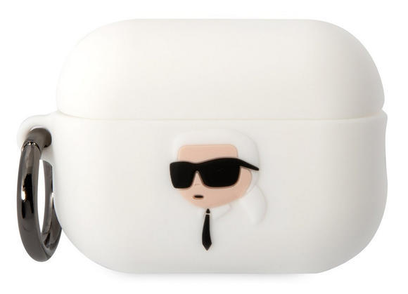 Karl Lagerfeld 3D Logo NFT Karl Airpods Pro2,White1