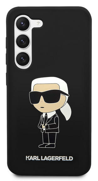 Karl Lagerfeld L. Silicon Ikonik Samsung S23+,Blac1