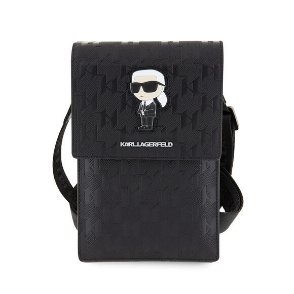 Karl Lagerfeld Saffiano Monogram Wallet Bag Ikonik1