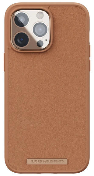 Njord Genuine Leather Case iPhone 14 Pro Max, Cognac1