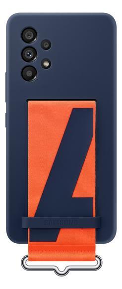 Samsung Silicone Cover with Strap A53 5G, Navy1