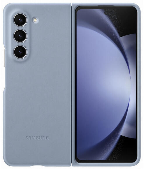 Samsung Eco-leather Case Z Fold 5, Blue1