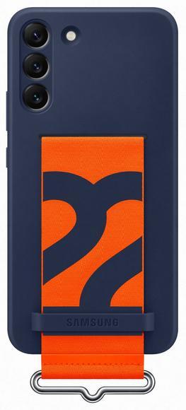 Samsung Silicone Cover with Strap S22+, Navy1