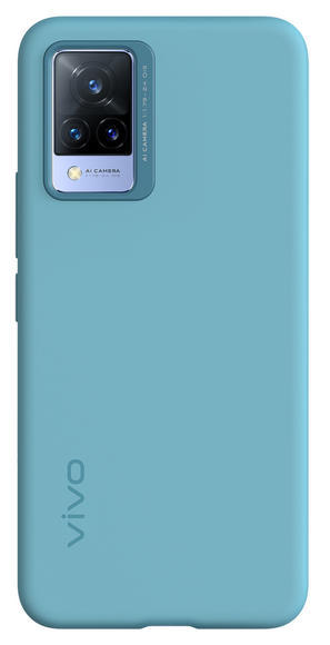 Vivo V21 5G Silicone Cover, Light Blue1