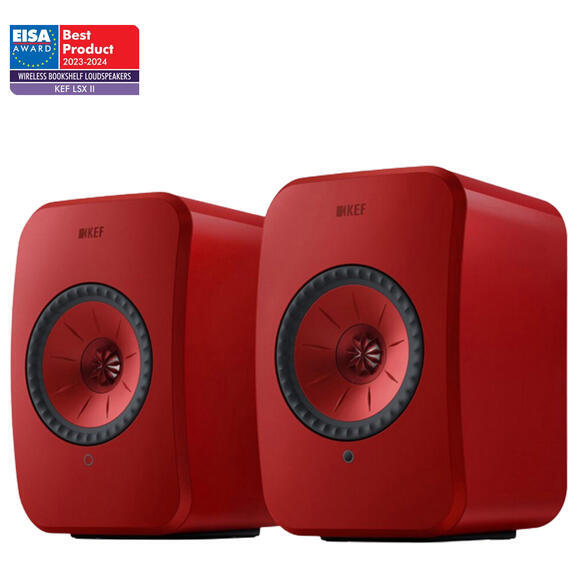 KEF LSX II Lave Red1