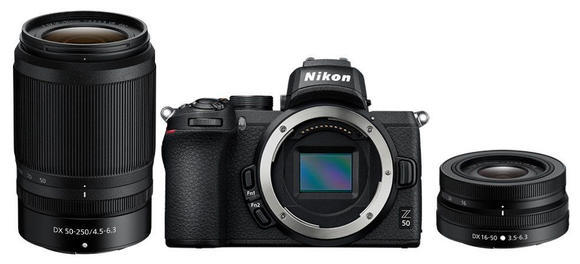 Nikon Z50 + 16-50mm DX + 50-250mm DX1