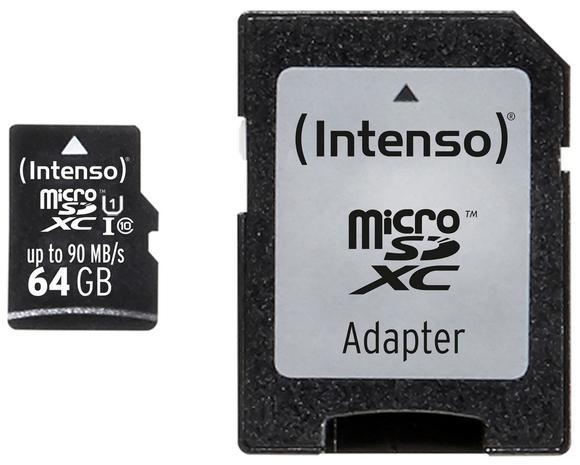 Intenso 64GB micro SDXC PRO UHS-I + adaptér