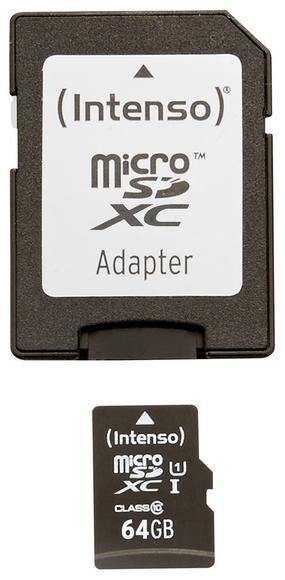 Intenso 64GB micro SDXC Premium UHS-I + adaptér