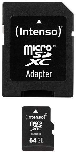 Intenso 64GB micro SDXC + adaptér Class 10