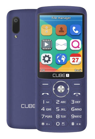 CUBE1 F700 elegantní tlačítkový telefon - Blue1