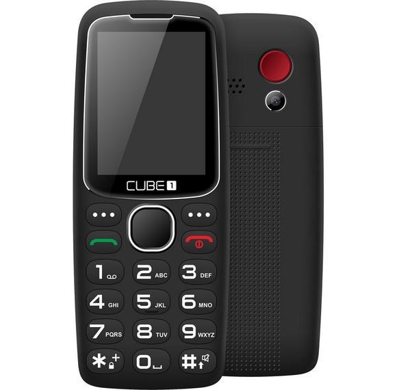 CUBE1 S300 senior tlačítkový telefon - Black1