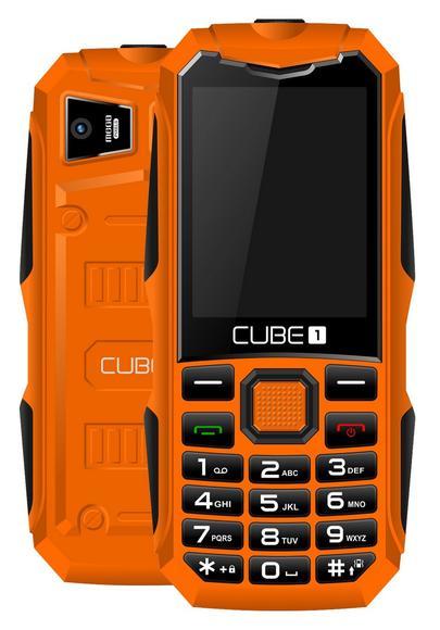 CUBE1 X100 odolný tlačítkový telefon - Orange1