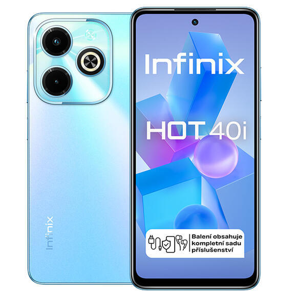 Infinix Hot 40i 128+4GB Palm Blue1