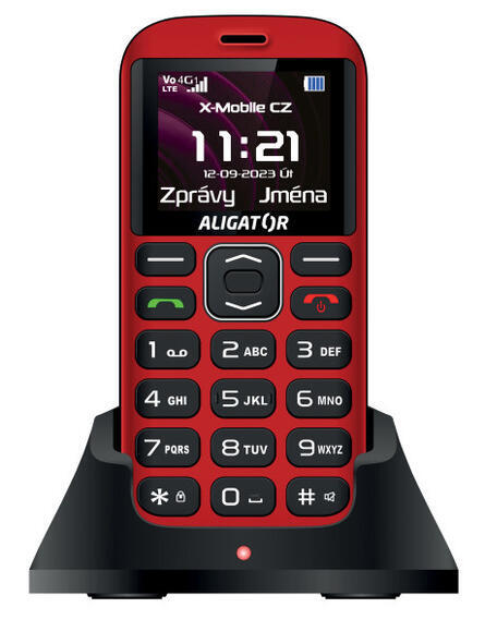 Aligator A720 4G Senior Black Red1