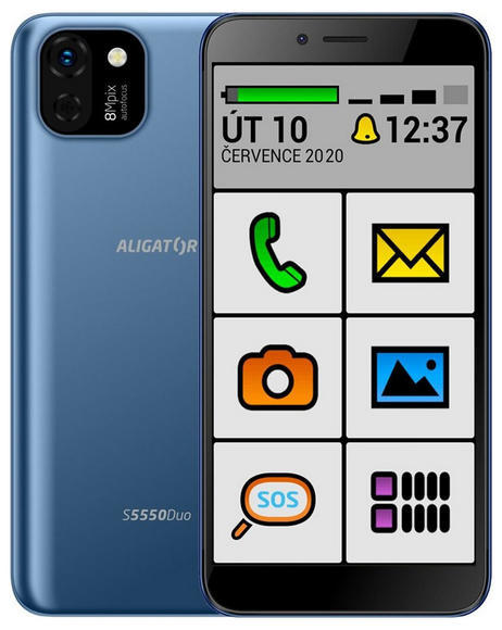 Aligator S5550 Duo SENIOR 16GB Blue1