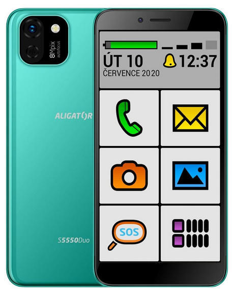 Aligator S5550 Duo SENIOR 16GB Green1