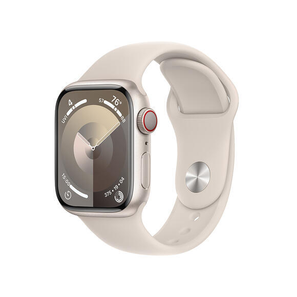 Apple Watch S9 Cell 41mm Starlight Alu,Star SB,M/L1