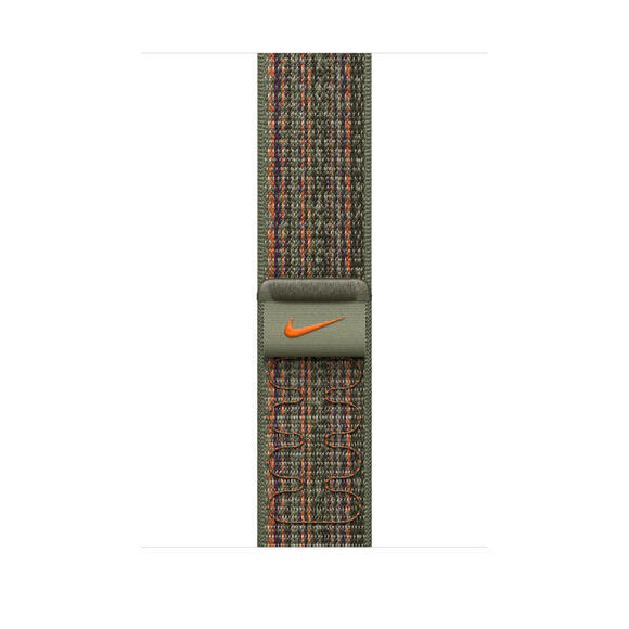 Apple 41mm Nike Sport Loop Sequoia/Orange1