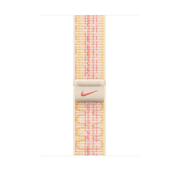 Apple 41mm Nike Sport Loop Starlight/Pink1