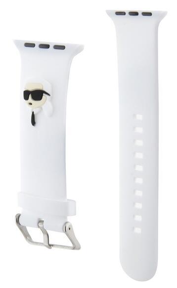 Karl Lagerfeld Head NFT řemínek Apple 42/44, White1