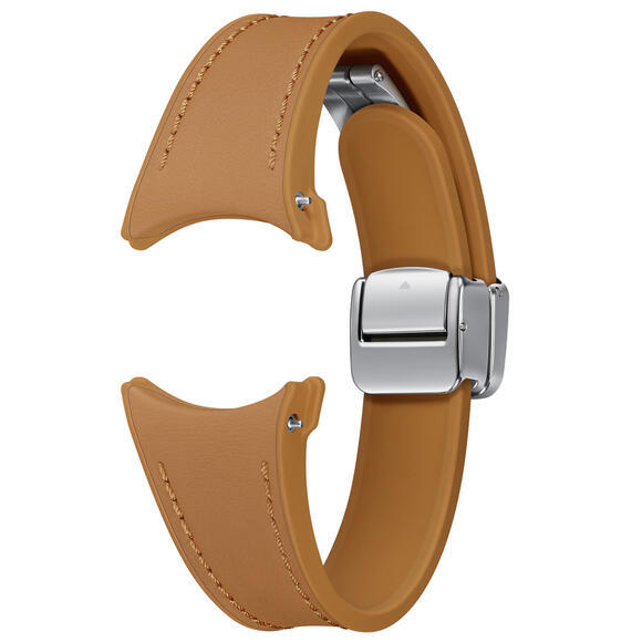 D-Buckle Hybrid Eco-Leather Band Slim, S/M, Camel1