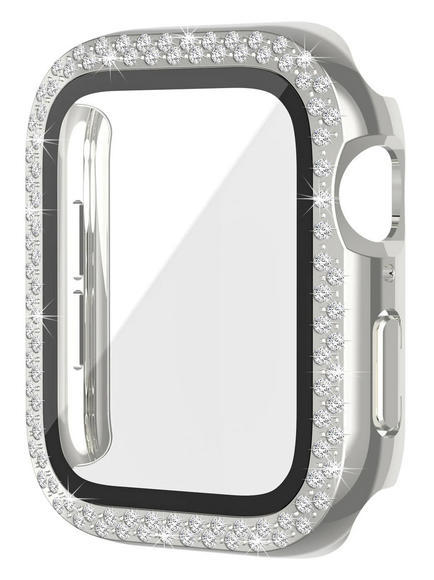 Worryfree Bling Bumper Case Apple Watch 41mm,Silve1