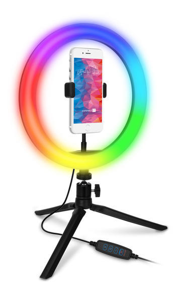 CONNECT IT Selfie10RGB kruhové 10" RGB LED světlo1
