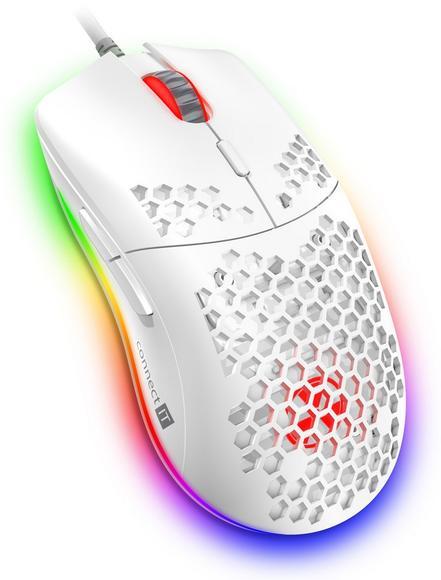 Connect IT BATTLE AIRprofi optická herní myš,bílá1
