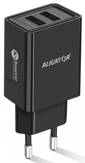 Aligator DC adaptér smart IC s 2xUSB výstupem 2,4A2